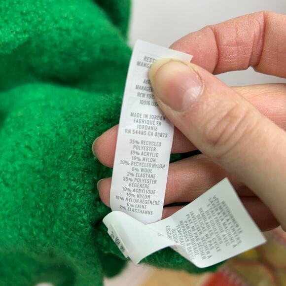 Offline by Aerie Oversized Turtleneck Sweater XL Green Cozy Knit Winter - Picture 7 of 7